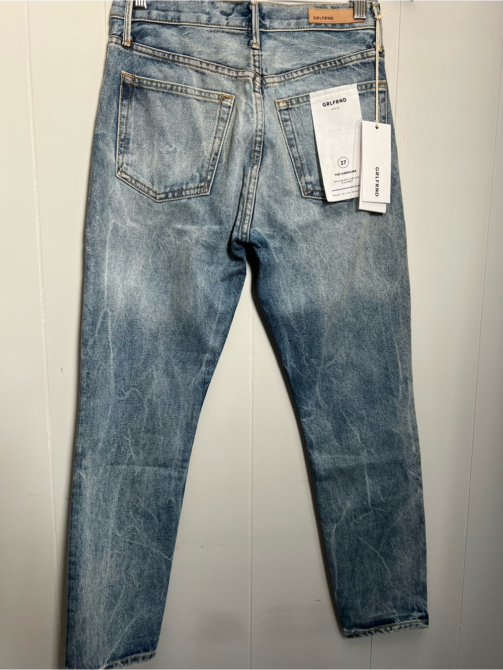 GRLFRND
The Karolina High-Rise Straight Leg Womens Jeans - Light Blue - Picture 7 of 7